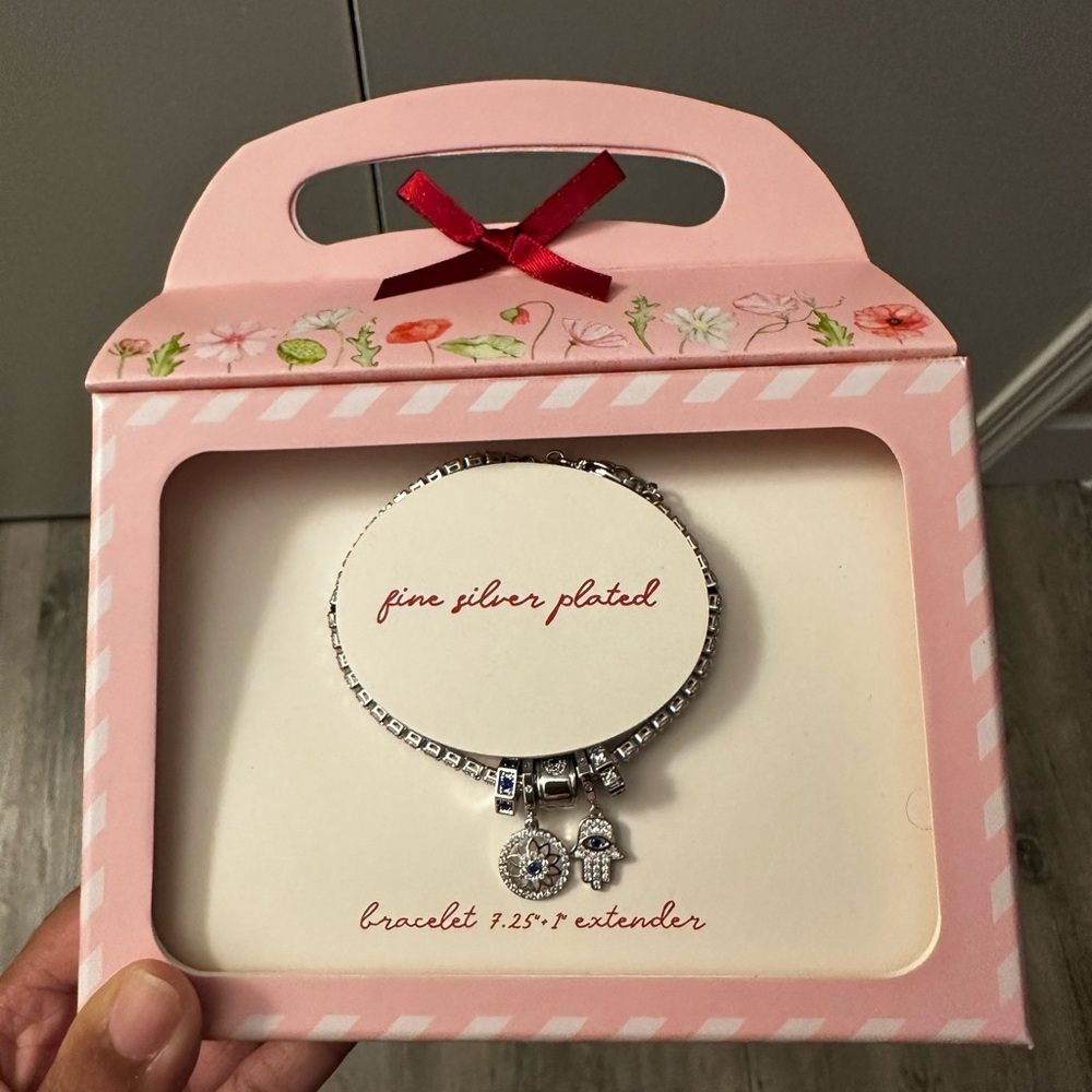 Silver Plated Charm Bracelet